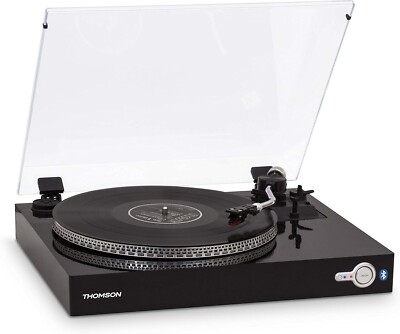 Thomson Turntable with Transmitter & Audio Receiver   Black Ohne Bluetooth´s