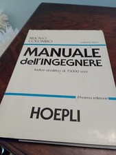 NUOVO COLOMBO-MANUALE DELL'INGEGNERE-VOLUME   ( Indice analitico)- HOEPLI 1986