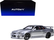 Nissan Nismo R34 GT-R Z-TUNE RHD (Right Hand Drive) Silver Metallic 1/18 Model