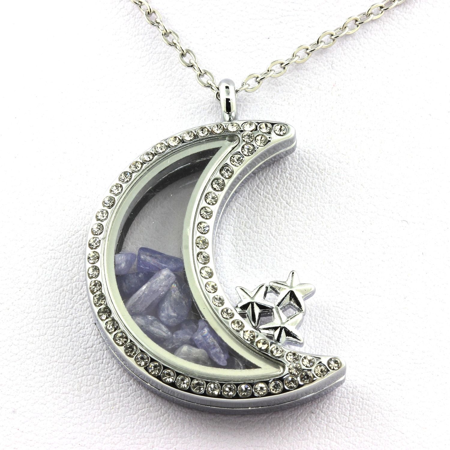 Collier Tanzanite brute Lune pour sublimer vos tenues de soirée et moments d'exception