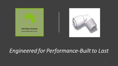 Elbow Water Fitting 1/4'' QC x 1/4'' male NPTF (Mur-Lok)-John Guest Compatible