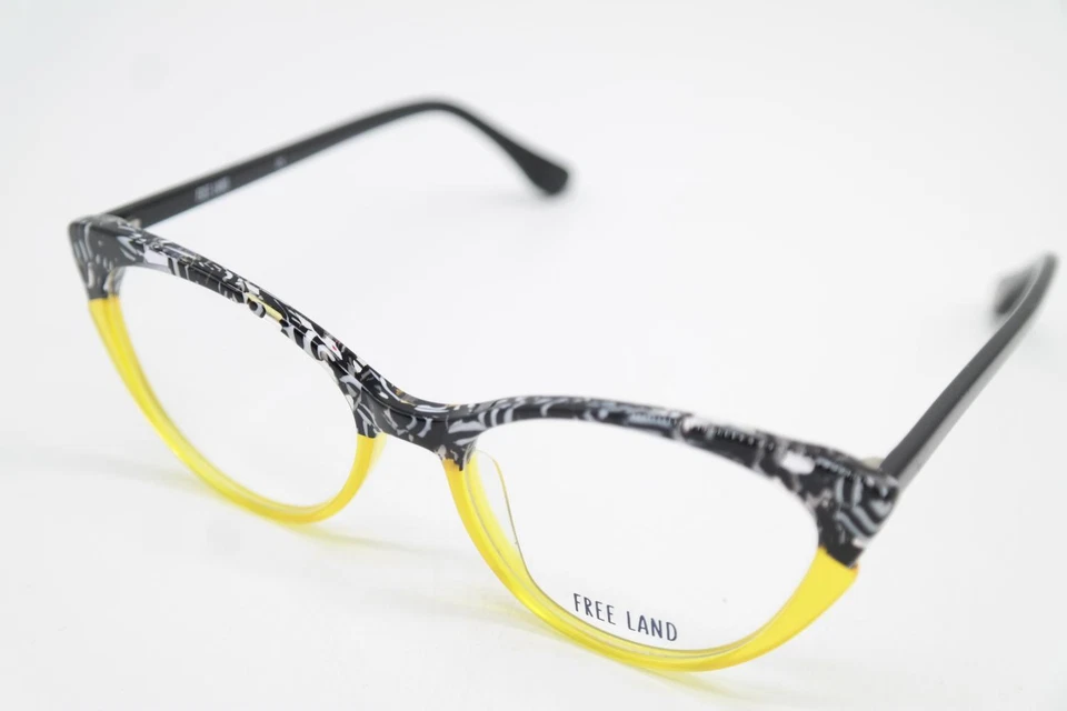 Occhiali Free Land Doris Neri Multicolore Ovali Montatura Nuova - Immagine 3 di 4