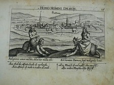 Hatvan, anno 1630, Meisner/Kieser, copperengraving Copperengraving,