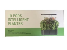 NEW Countertop Hydroponic Growing Light System 10-Pod Planter - Black 2024 Model