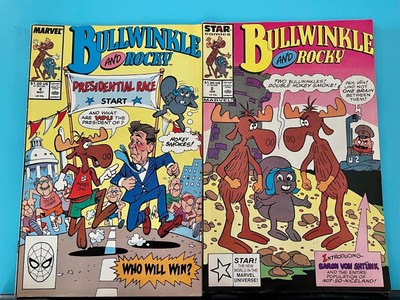 Bullwinkle and Rocky #2, 4 (1988) Star Comics - Copper Age - Ronald Reagan