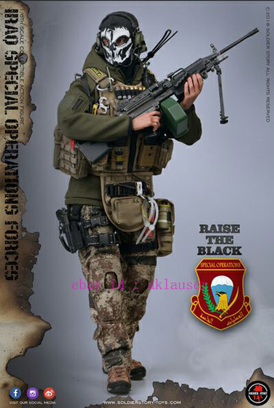 Soldier Story 1/6 Ss107 Iraq Special Operations Forces Saw Gunner