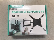BRACCIO DA PARETE SUPPORTO TV MONITOR DA 14" A 55" POLLICI INCLINABILE 50 kg 