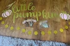 First Birthday Baby Shower Little Pumpkin Theme Decorations  
