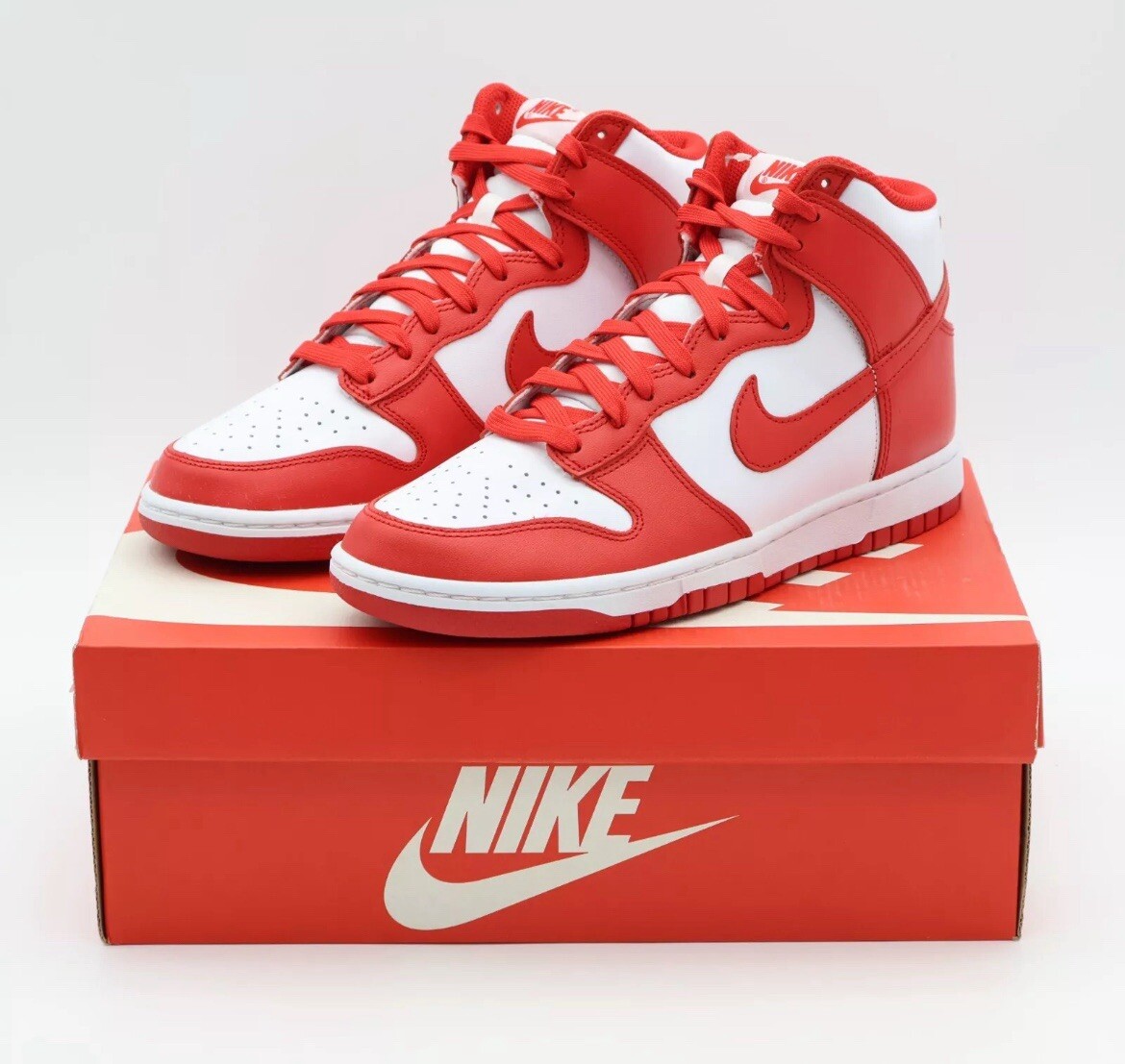Nike Dunk High Retro Championship St. John's Size 12 University Red DD1399-106