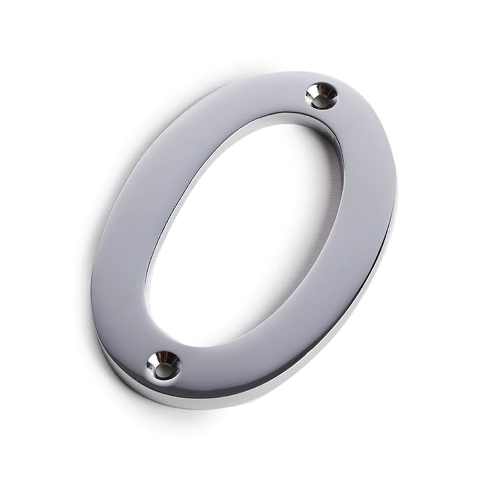Sandleford Henley Screw-on Chrome Plated Brass House Number - 75mm - 0
