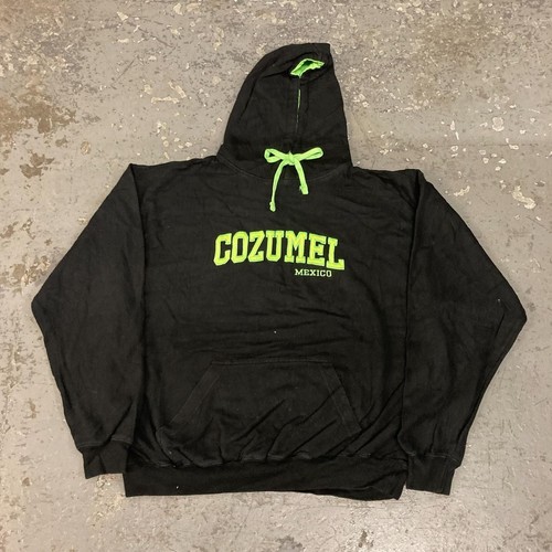 Vintage USA Hoodie; Pullover Embroidered Location Hoodie Large eBay