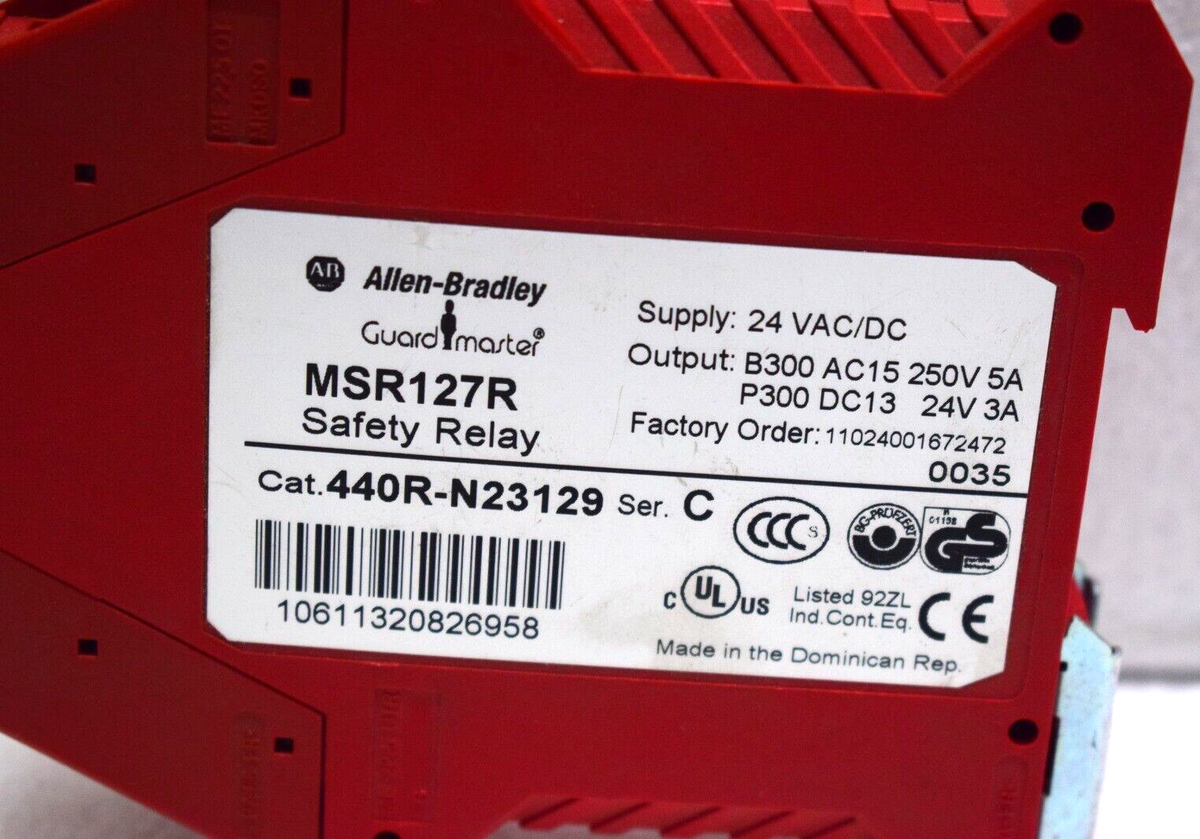 ALLEN-BRADLEY MSR127R SAFETY RELAY 440R-N23129 | eBay ALLEN-BRADLEY MSR127R SAFETY RELAY 440R-N23129 | eBay