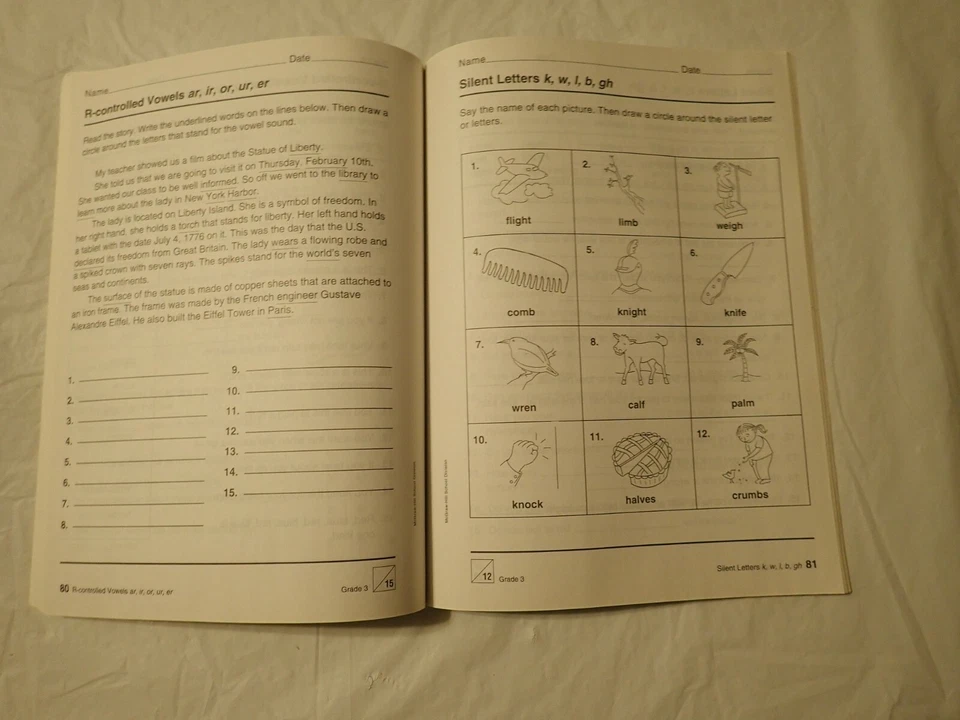 McGraw Hill Reading Phonics and Phonemic Awareness Practice Book Grade 3 - Image 4 of 4