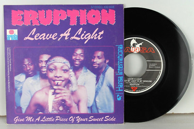 ERUPTION  Leave A Light  HANSA + ARIOLA LOGO NL 1978  Vinyl Single 7''