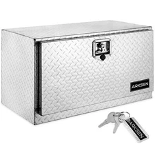 18" / 30" Aluminum Truck Underbody Diamond Plate ToolBox w/ T-Handle Latch