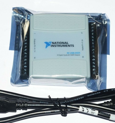 National Instruments NI USB-6525 6525 Digital I/O Relay Card 8ch SSR 8ch DI US - Picture 4 of 4