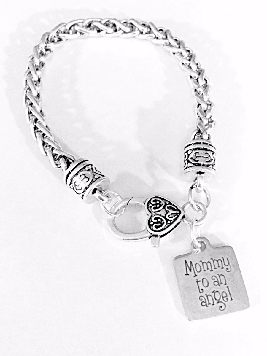 Mommy To An Angel Charm Bracelet Memorial Gift Child Loss