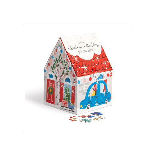 Thumbnail - Christmas In The Village 500 Piece House Puzzle Von Galison