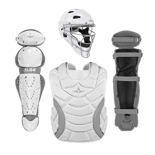 All Star Youth Heiress Fastpitch Softball Catching Kit Size Medium White Used