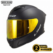 LS2 FF353 RAPID FULL FACE MOTORBIKE CRASH HELMET MATT BLACK DARK VISOR NEW MODEL