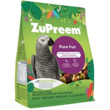 ZuPreem Pure Fun Bird Food, Parrot, Conure, Caique, African Grey, Eclectus, Smal