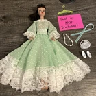 Vintage Barbie Clone Mint Dot Dress & Accessories Lot - 1960s Doll Clothes