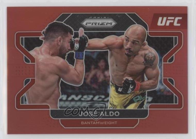 2022 Panini Prizm UFC Red Prizm 220/299 Jose Aldo #14 06ta