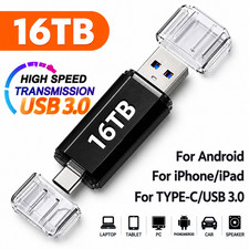 16TB OTG USB Flash Drive Type-C Memory Stick Flash Drive Android Phone PC Mac