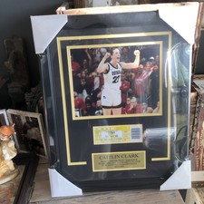 Caitlin Clark Framed Photo And Ticket March 3 2024 Top-scoring Player Ncaa