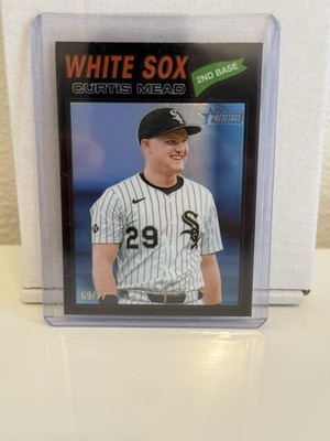 Topps Heritage 2026 Curtis Mead #303 Serial Numbered /77 Chicago White Sox
