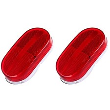Oblong Trailer Red Side Marker Clearance Lights Sealed Surface Mount with
