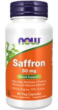 NOW, SAFFRON 50MG 60 VCAPS