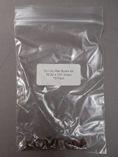 NEW - Lot of 5 1U/2U Rail Screw Kit with 10 10-32 x 1/4" Screws Locking