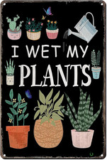 Funny Garden Signs My Plants Poster Metal Sign for Farmhouse Home Kitchen Garden