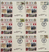 Manchester United v Basel Champions Lge  27 Sept 2011 Dawn First Day Covers X6