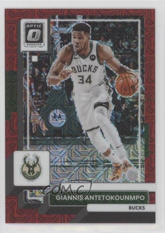 2022 Panini Donruss Optic Choice Red Prizm 11/88 Giannis Antetokounmpo #75 hs9