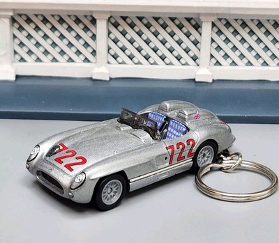 1955 Mercedes-Benz 300 SLR Silver Custom Diecast Car   AWESOME GIFT 