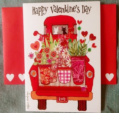 ''Love-Ly Full Truck'', (1) Leanin' Tree Valentine's Day Card, With (1) Envelope