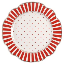 Grace's Teaware Josephine Red Salad Plate 11815700