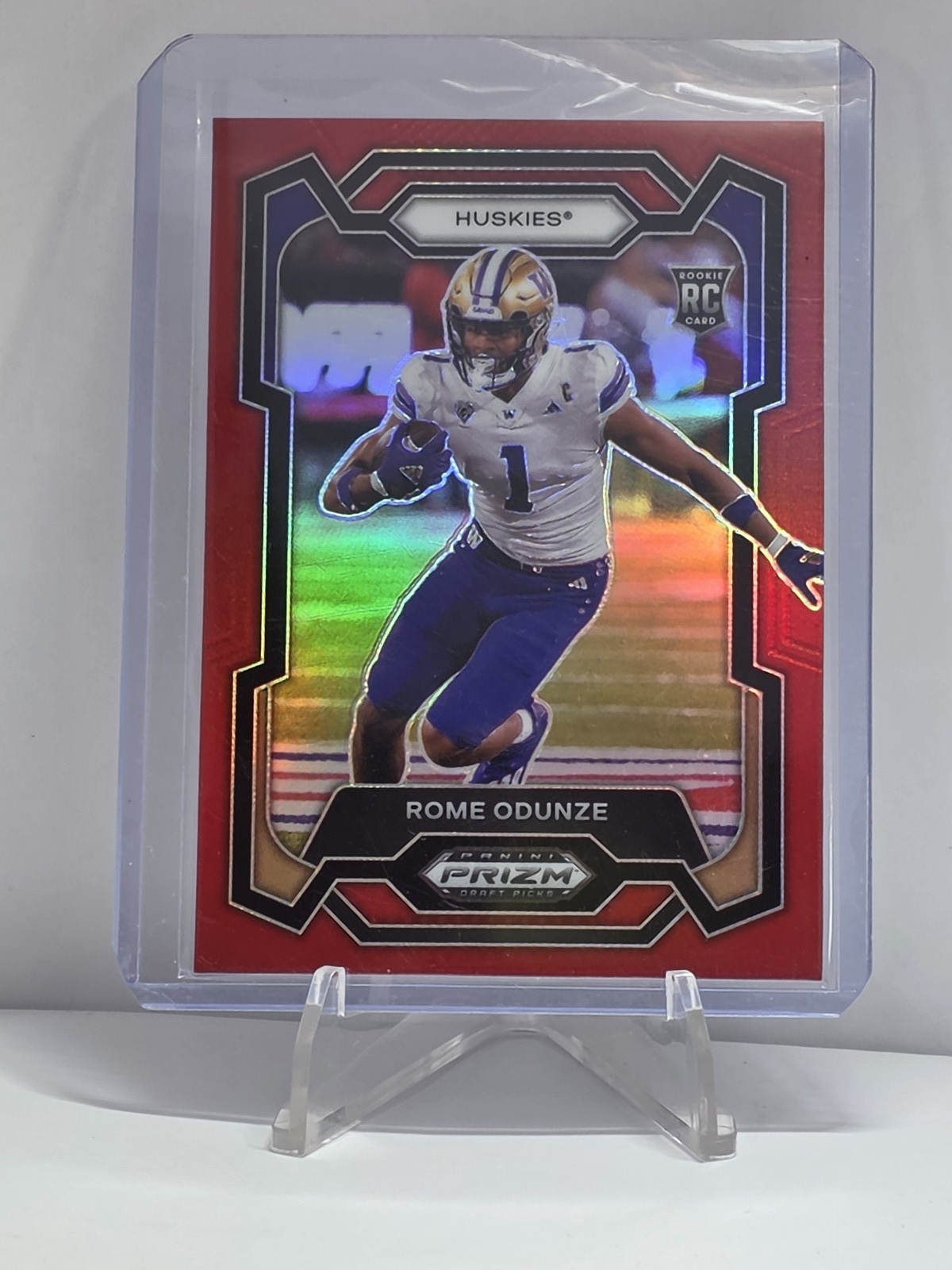 2024 Panini Prizm Draft Picks - Rome Odunze #111 Red Prizm /299 (RC)