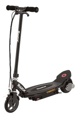RAZOR E90 PowerCore Elektroroller Schwarz - Leichter, kompakter Roller für Kinde