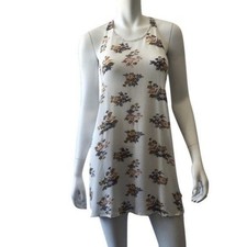 Floral Tunic Dress With Lace-Up Sides & Lightweight Flowy Fit 