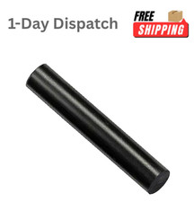 DIYDIYSHOP 12 Inch HDPE Plastic Round Rod 2x12 Black for Machining