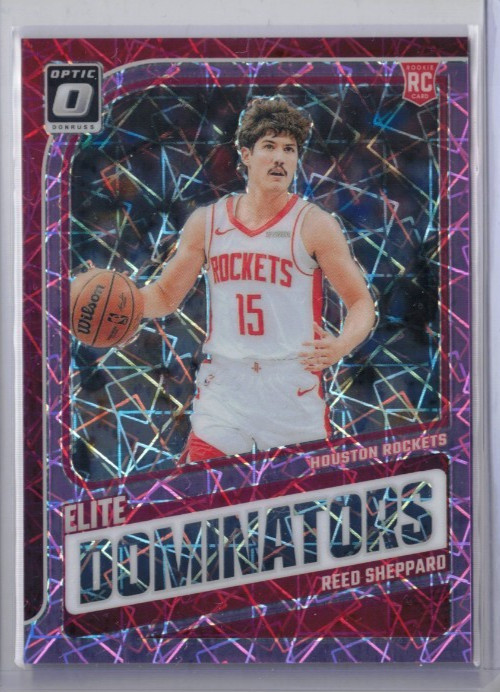 2024-25 Donruss Optic Reed Sheppard RC Elite Dominators Pink Velocity 54/79