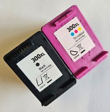 Refilled Ink For HP 300 XL Black And 300XL Colour Ink Cartridges Deskjet F4580