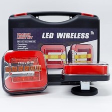 Wireless Trailer Lights, Magnetic LED Trailer Light Rechargeable Tow Lights