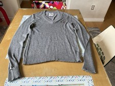 SUPERDRY CASHMERE BLEND GRAY SWEATER EXTRA LARGE NEW 