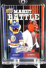 Upper Deck 2025-26 MVP Mascot Battle Sparky & NJ Devil #MB-11 Islanders Devils