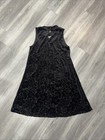 Girls Dress Black Velvet Floral Flare Party Formal,Pink & Violet Size 14 — photo 5