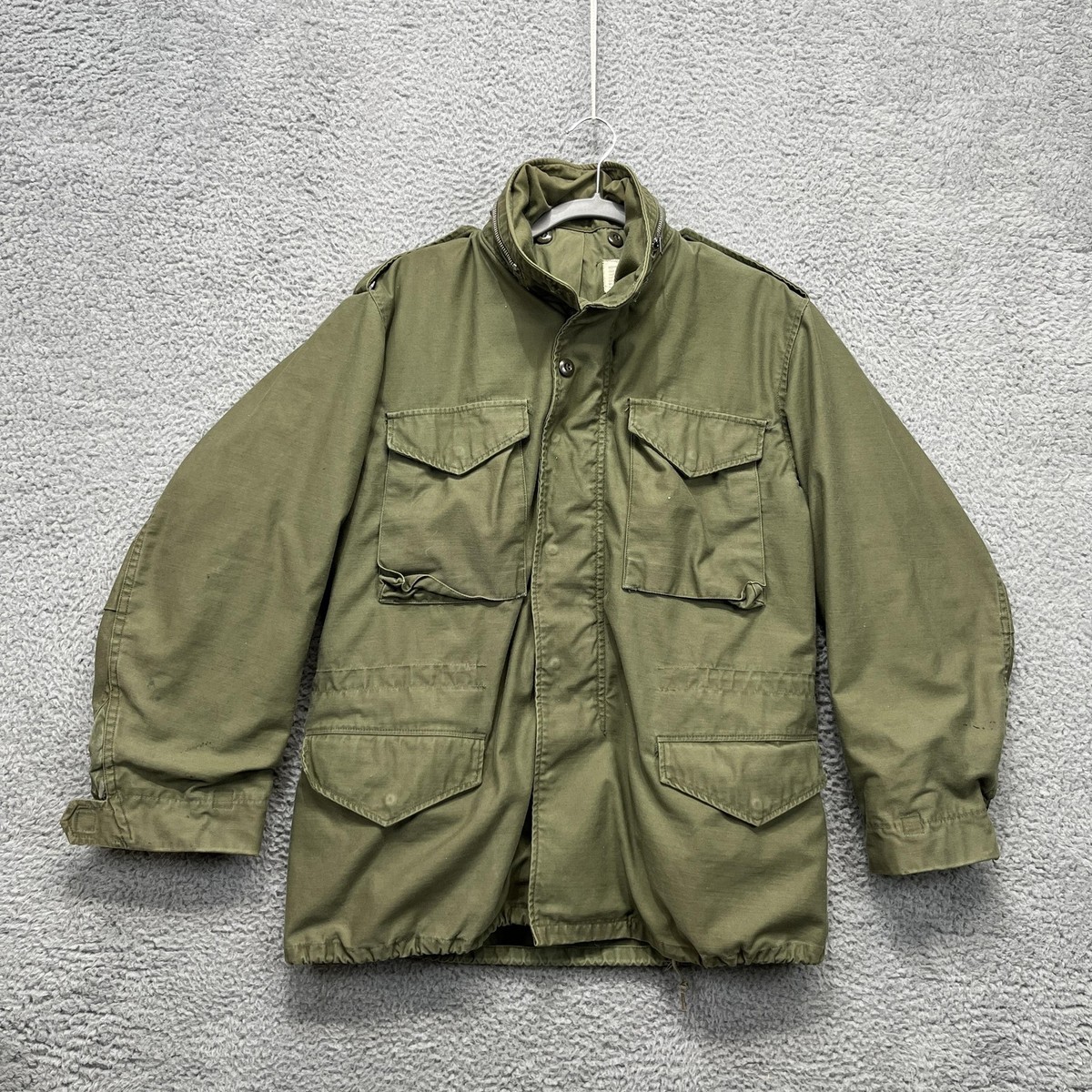 Vintage M65 Field Jacket Mens Medium Regular Army Green OG107 John